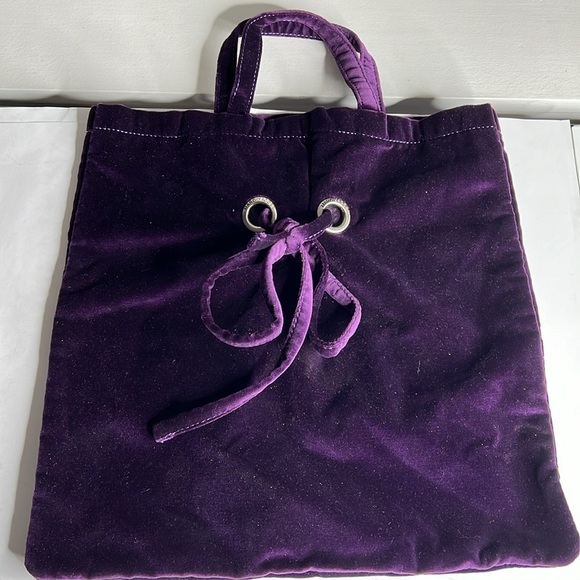 Marc Jacobs Purple Velvet Tote Bag - New - Picture 3 of 7